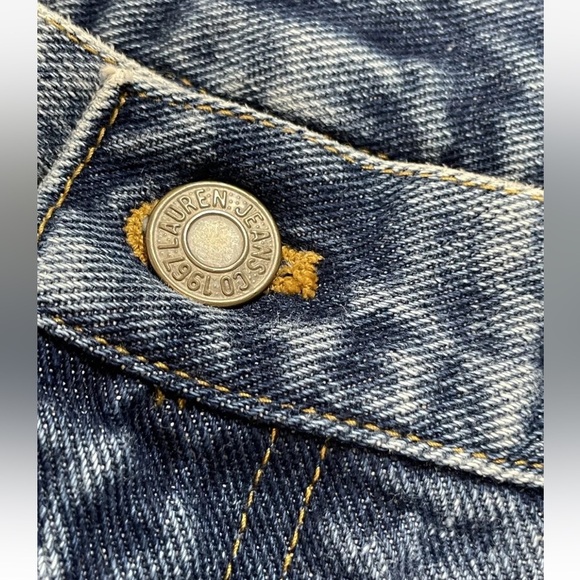 Vintage Lauren Jeans Co By Ralph Lauren Denim Woman’s Size 6 Med Wash Straight - Picture 5 of 9